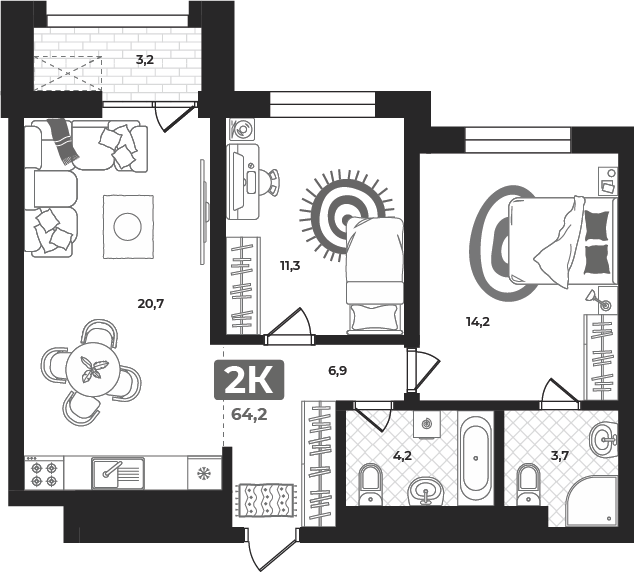 Плейсхолдер для план помещения